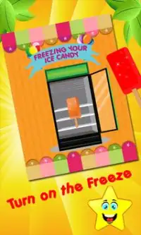 الجليد صانع الحلوى-أطفال الطهي Screen Shot 1