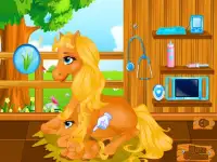 Pony Gives Birth Baby Games Screen Shot 4