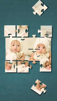 かわいい赤ちゃんのパズル-シンプルなジグソーパズ Screen Shot 1