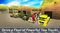견인 트럭 비상 시뮬레이터 : 오프로드 및 도시! Screen Shot 8