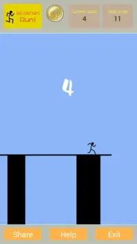 Stickman Run Screen Shot 2