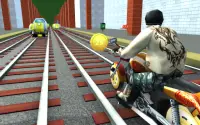 Subway Moto Race: Train Runner Screen Shot 1