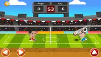 Big Head Ball  Soccer League  Football goal Screen Shot 1