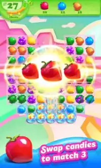 Fruit Candy Smash - Juice Splash Free Match 3 Game Screen Shot 5