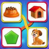 Matching Object - Draw a Line Learning Games