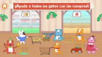 Cats Pets: Supermercado Juego Niños 4 años! Screen Shot 4