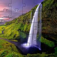 Waterfall Jigsaw Puzzles Free Games 🧩🌊️🧩🏞️🧩