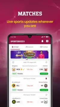 SportsBuzz11: Fantasy Cricket Screen Shot 1