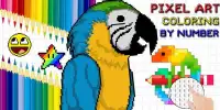Pixel Art - Animals  poly coloring by number Screen Shot 1