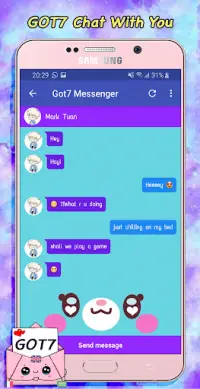 GOT7 Messenger Simulator Screen Shot 1