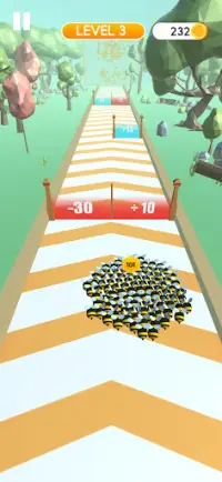 Bee Run 3D – Fun Running Swarm Race Games Screen Shot 0