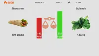 CaloRate: Food comparison Screen Shot 1