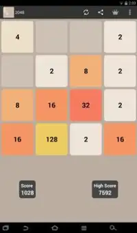 2048 game Screen Shot 2