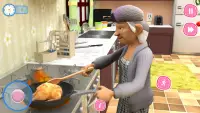 gerçek büyükanne anne simülatörü-süper mutlu aile Screen Shot 1