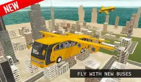 Flying School Bus Simulator 3D: Extreme Tracks Screen Shot 7