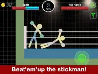 Stickmanのファイト2プレーヤー物理学のゲーム Screen Shot 1