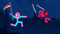 Stickman Superhero - Mortal Battle Screen Shot 1