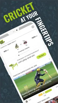 Cricingif - PSL 6 Live Cricket Score & News Screen Shot 0