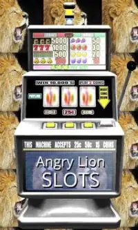 3D Angry Lion Slots - Free Screen Shot 0