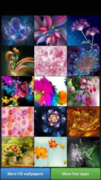 Wallpaper Bunga-bunga 3D Screen Shot 0