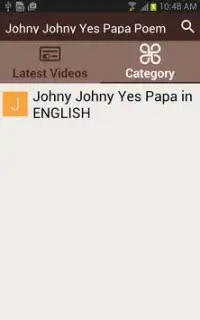Johny Johny Yes Papa Poem Screen Shot 2