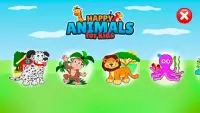 Happy Animals for Kids - Educational puzzles Screen Shot 0