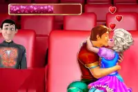 Ice Princess Theater Kissing Girl Game Screen Shot 5