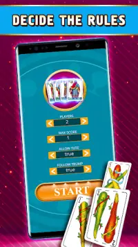 Tute Offline - Single Player Card Game Screen Shot 2
