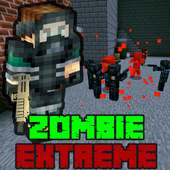 The Zombie Extreme Minecraft Shooter Map