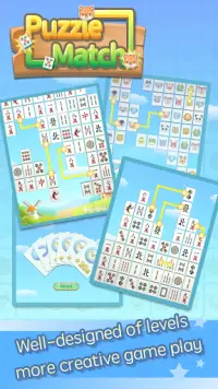 Puzzle Match - Mahjong & lovely animals Screen Shot 2