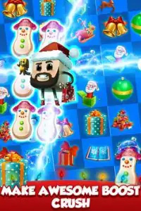 Candy Saga Snow Happy Christmas Crush Toys Santa Screen Shot 3