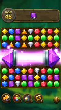 Jewel Match 3 Puzzle: Misión de bloque láser Screen Shot 12