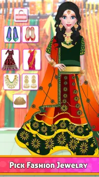 भारतीय शादी फैशन स्टाइलिस्ट: मेकअप आर्टिस्ट गेम Screen Shot 0