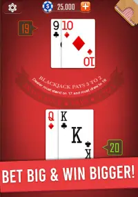 Blackjack 21 card game Screen Shot 12