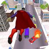 Flying Superhero: Street Fight 3D