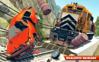 Train Vs Car Crash：レーシングゲーム2019 Screen Shot 0