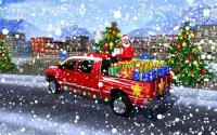 Christmas Santa Gift Delivery Truck Driving Game Screen Shot 2