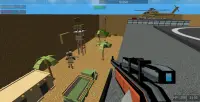 Shooting Zombie Blocky Gun Warfare Screen Shot 2