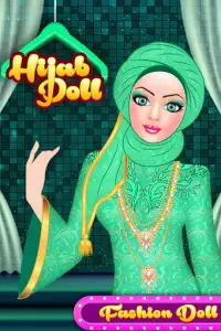 хиджаб кукла салон моды одеваются игры Screen Shot 0