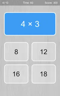 Multiplication Table Game Screen Shot 2