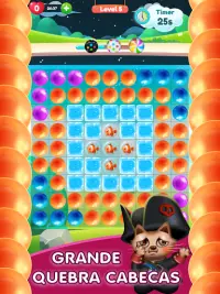 Kitty Bubble : Puzzle pop game Screen Shot 13