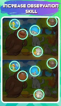 Find The Differences Game -  Cartoon Game Screen Shot 3