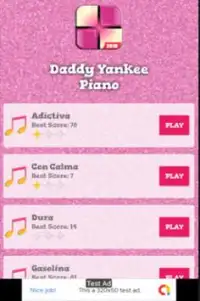 Con Calma (Remix) Daddy Yankee Piano Games  Songs Screen Shot 1
