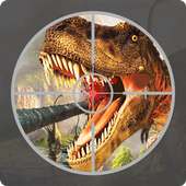 Dinosaurio del Jurásico simula