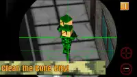 Cube War: City Sniper 3D Screen Shot 2