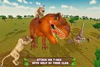 singa tertinggi vs dinosaurus: petualangan liar Screen Shot 12