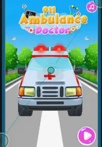 911 Doctor Ambulance - Spiele im Notfallkrankenhau Screen Shot 0