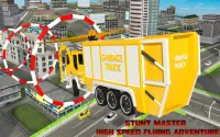 City Garbage Truck Flying Robot-Trash Truck Robot Screen Shot 16