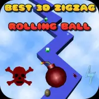 best 3D zigzag roll the ball Screen Shot 0