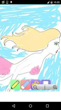 mermaid coloring game 2 Screen Shot 2